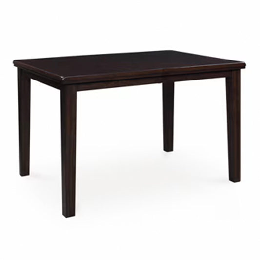 Haddigan - Dark Brown - Dining Room Counter Height Butterfly Extension Table