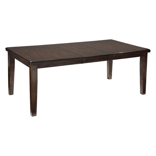 Haddigan - Dark Brown - Rect Dining Room Ext Table