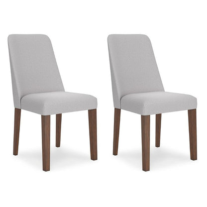 Lyncott - Light Gray / Brown - Dining Uph Side Chair (Set of 2)