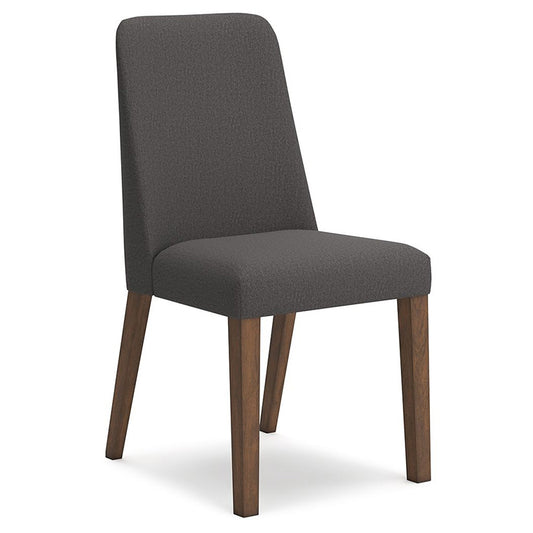 Lyncott - Charcoal / Brown - Dining Uph Side Chair (Set of 2)