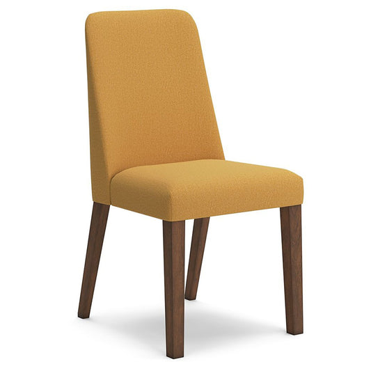 Lyncott - Mustard / Brown - Dining Uph Side Chair (Set of 2)