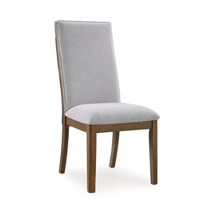Lyncott - Beige / Brown - Dining Upholstered Side Chair (Set of 2)
