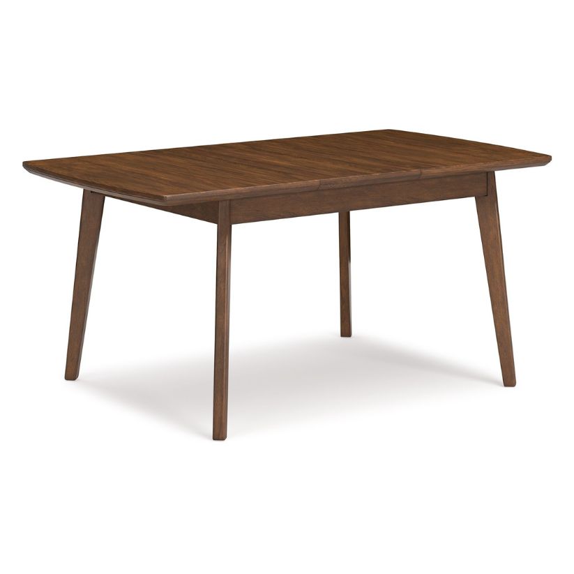 Lyncott - Brown - Rect Drm Butterfly Ext Table