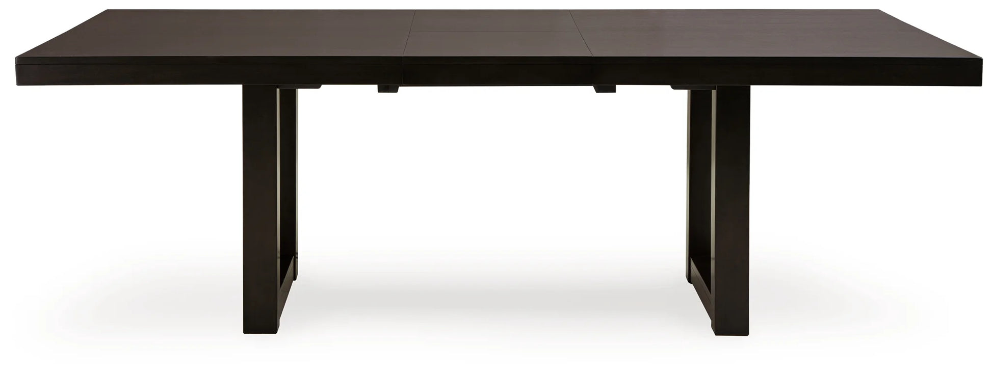 Neymorton - Dark Grayish Brown - Rectangular Dining Room Butterfly Extension Table 3