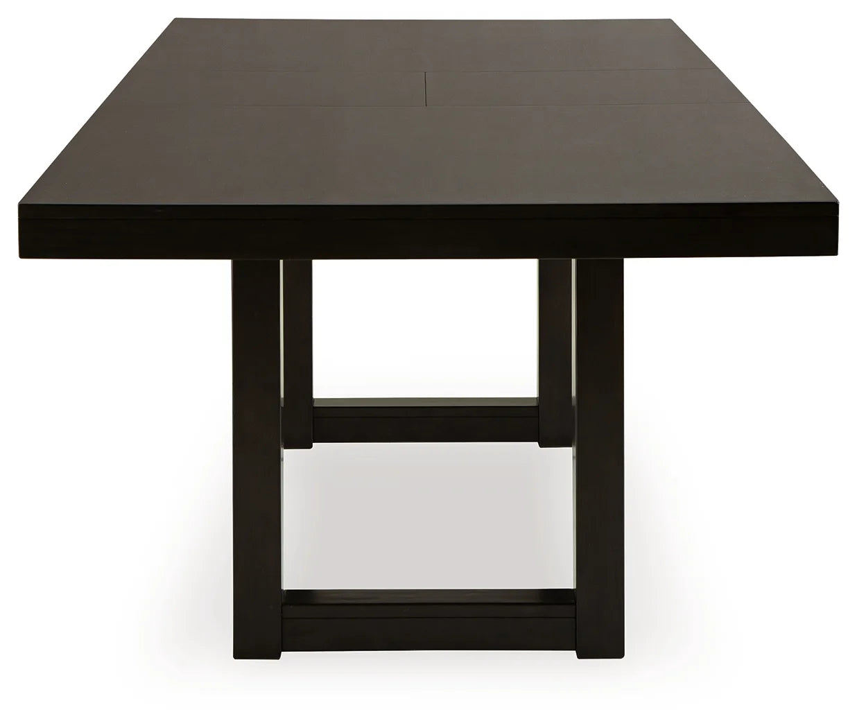 Neymorton - Dark Grayish Brown - Rectangular Dining Room Butterfly Extension Table 4