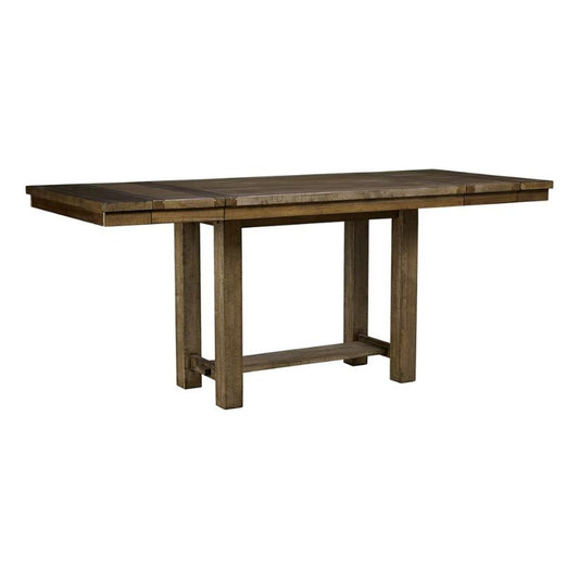 Moriville - Grayish Brown - Rect Drm Counter Ext Table