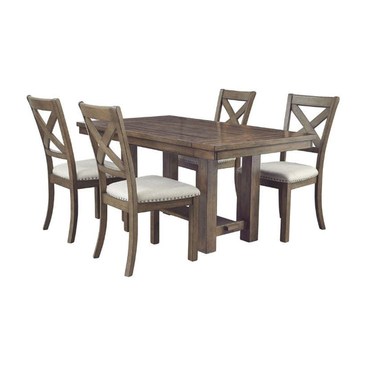 Moriville - Grayish Brown - Rect Dining Room Ext Table