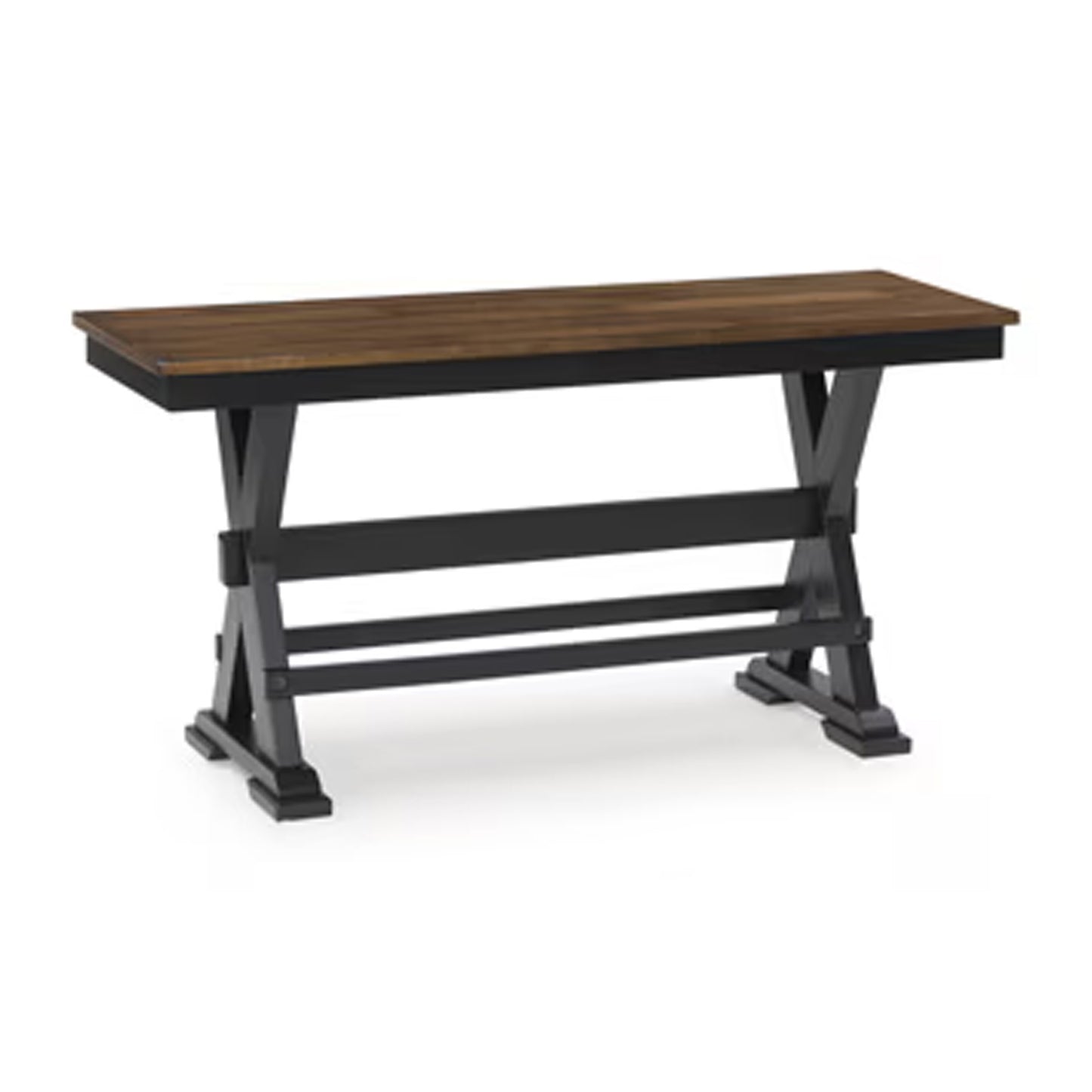 Wildenauer - Large Counter Dining Room Bench - Brown / Black