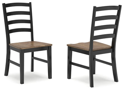 Wildenauer - Brown / Black - 9 Pc. - Extension Table, 8 Side Chairs