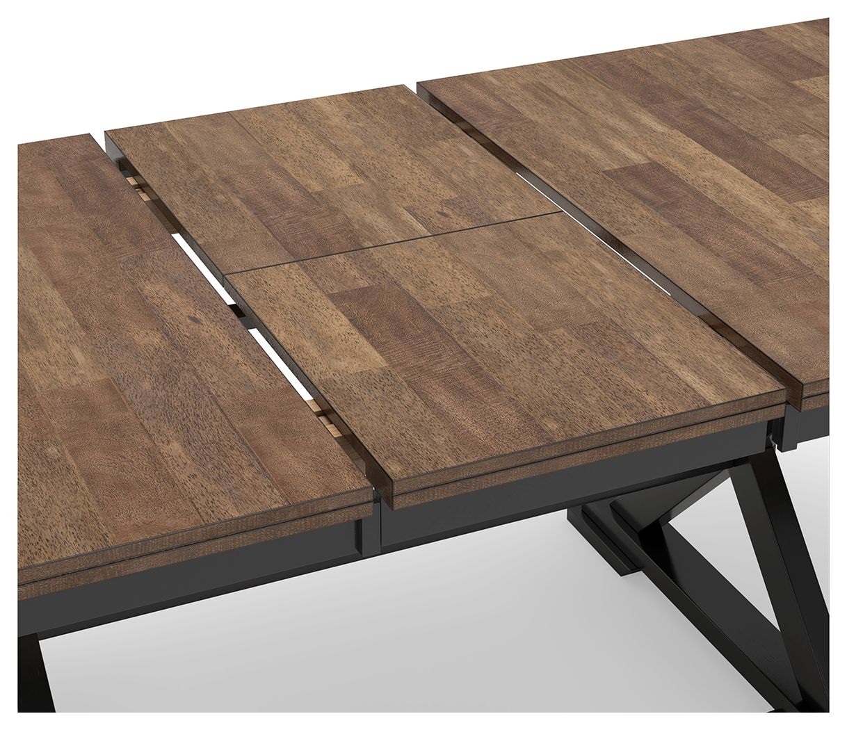 Wildenauer - Brown / Black - Rectangular Dining Extension Table Table