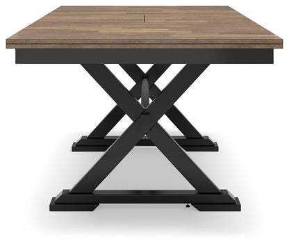 Wildenauer - Brown / Black - Rectangular Dining Extension Table Table