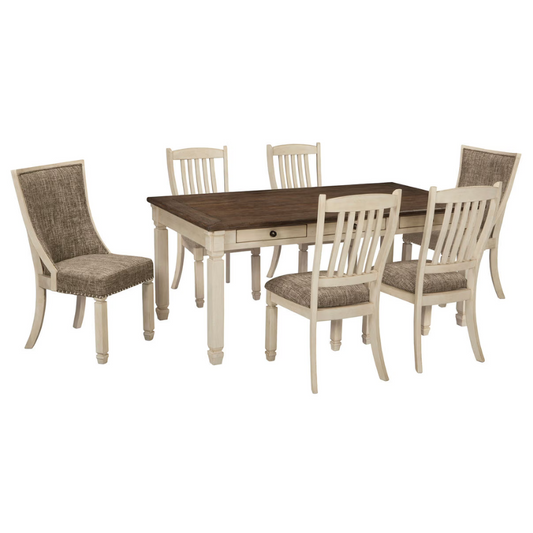 Bolanburg - Beige- 7 Pc. - Dining Room Table, 4 Side Chairs, 2 Side Chairs