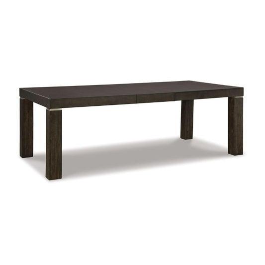 Hyndell - Dark Brown - Rect Dining Room Ext Table