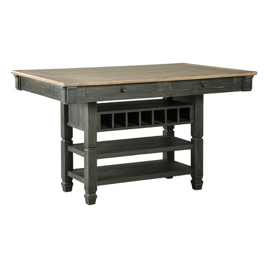 Tyler - Black / Gray - Rect Dining Room Counter Table