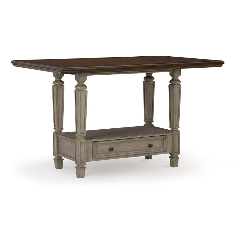 Lodenbay - Antique Gray - Rectangular Dining Room Counter Table