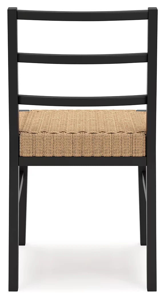 Isanti - Light Brown / Black - Dining Room Side Chair (Set of 2)