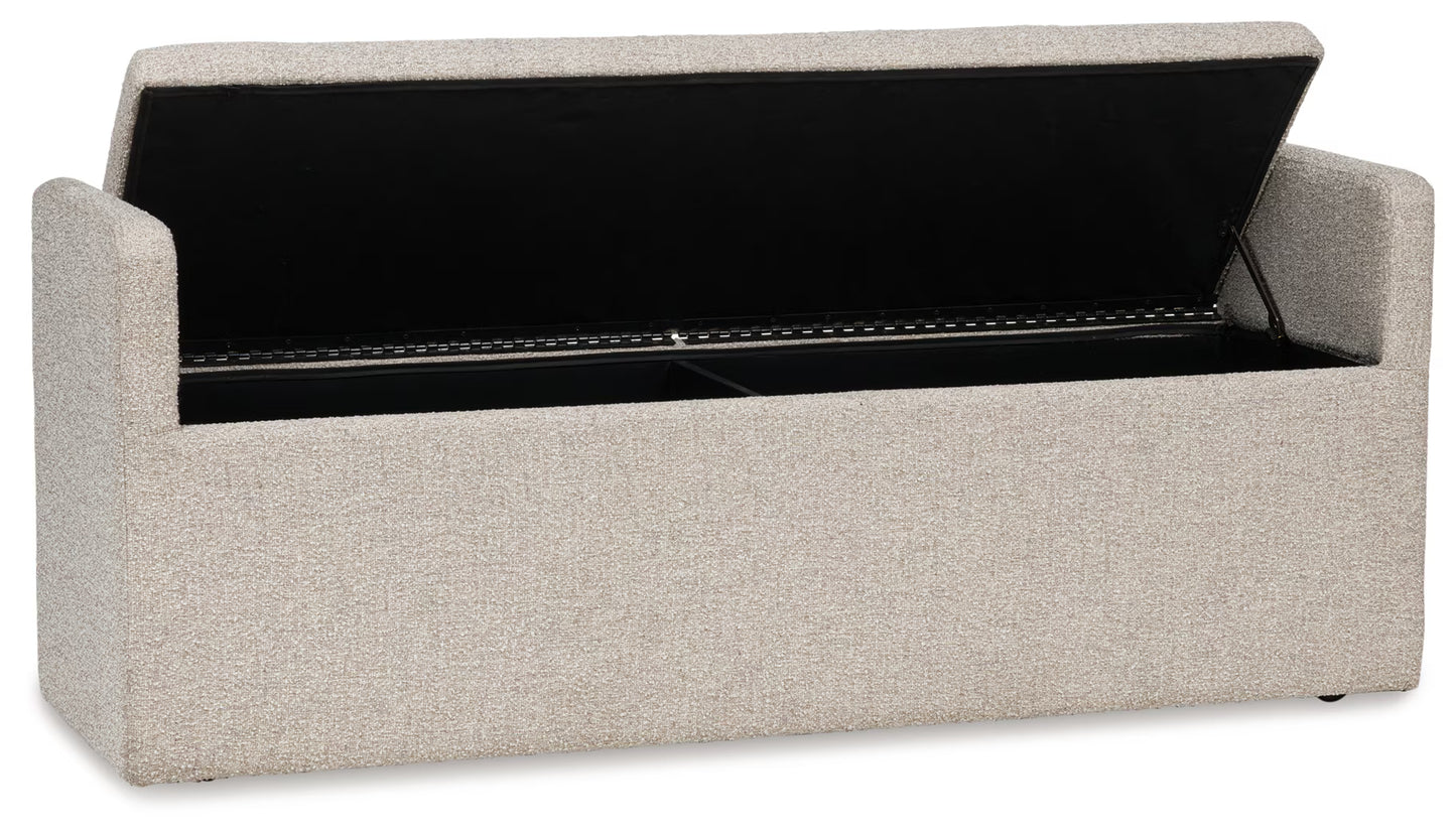 Galliden - Beige - Large Upholstered Dining Room Bench