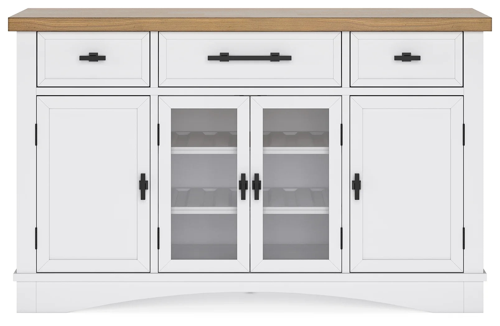 Ashbryn - White / Natural - Dining Room Server 4