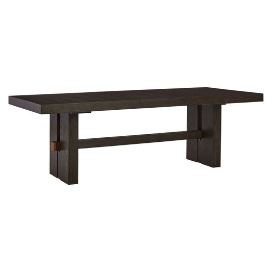 Burkhaus - Dark Brown - Rect Dining Room Ext Table