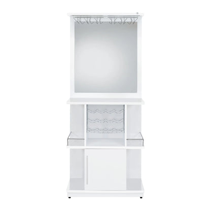 Wendolyn - Wine Cabinet With Light - Glossy White