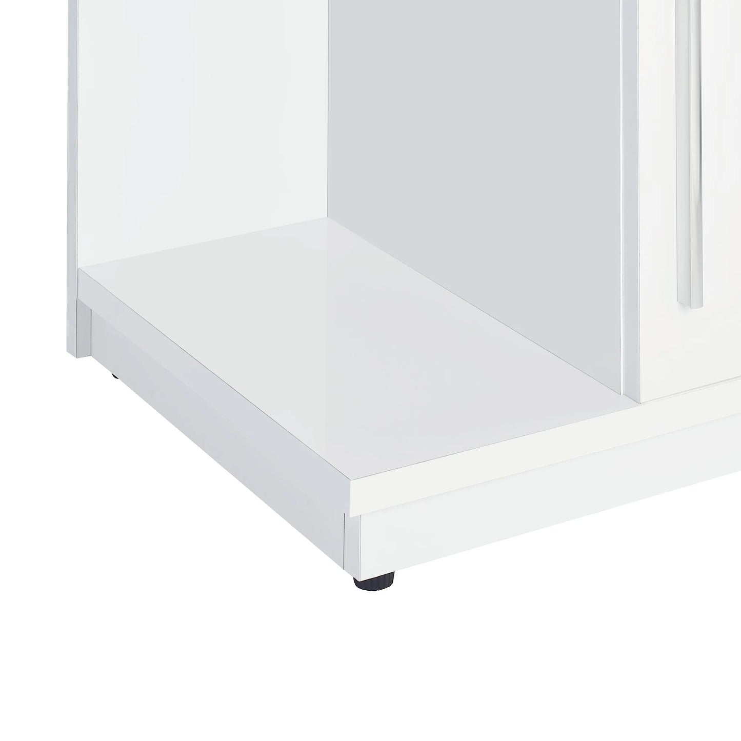 Wendolyn - Wine Cabinet With Light - Glossy White