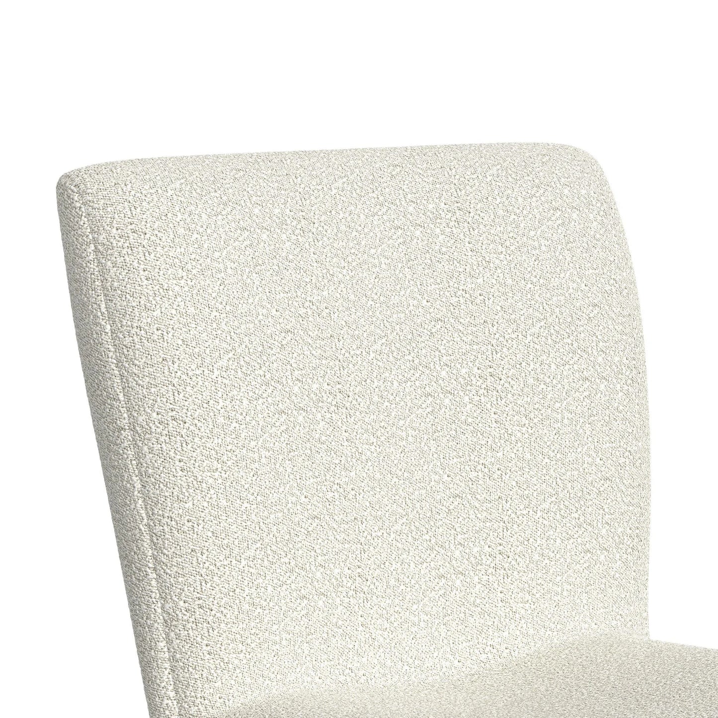 Cambrie - Upholstered Swivel Bar Stool With Boucle (Set of 2) - Beige / Natural