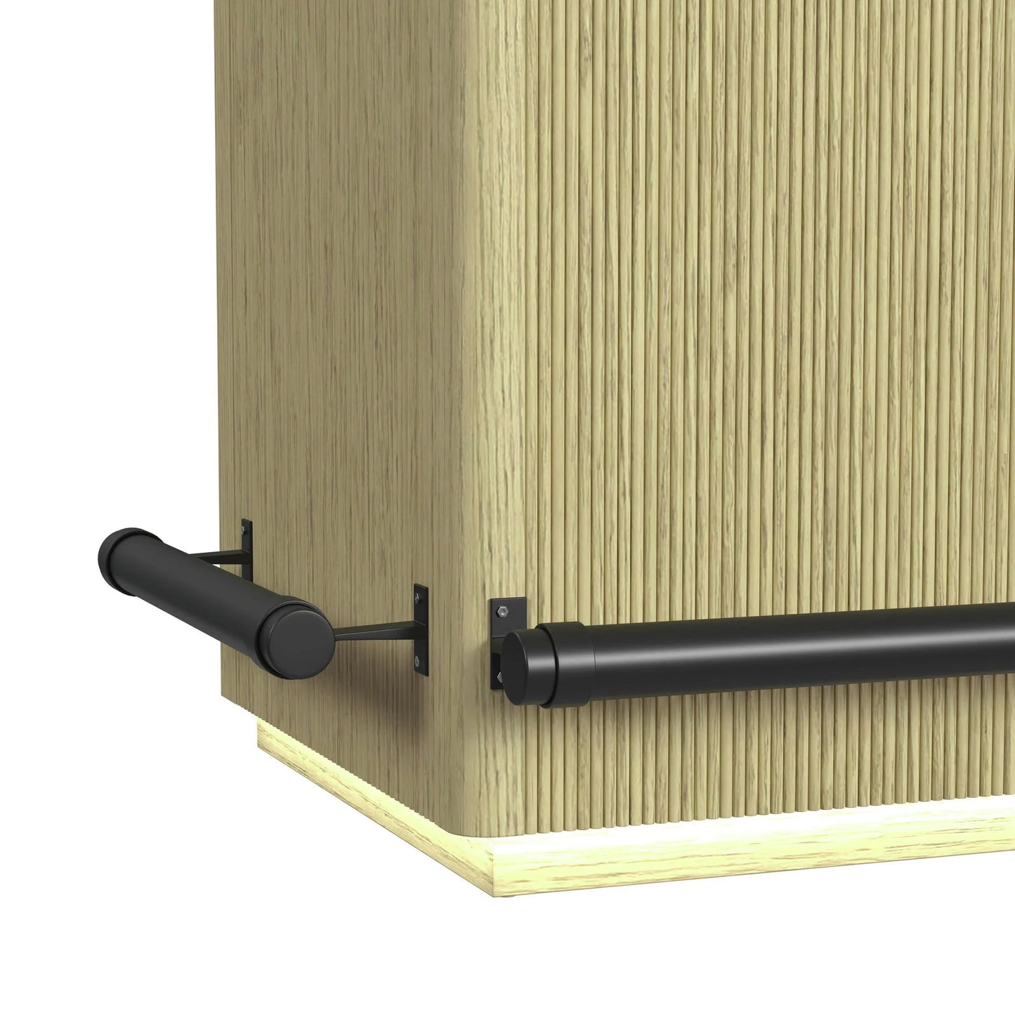 Cambrie - Bar Table With LED - Off-White And Natural