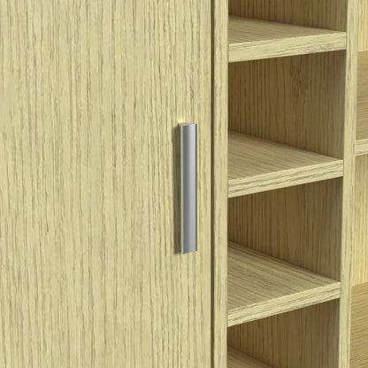 Cambrie - Bar Table With LED - Off-White And Natural