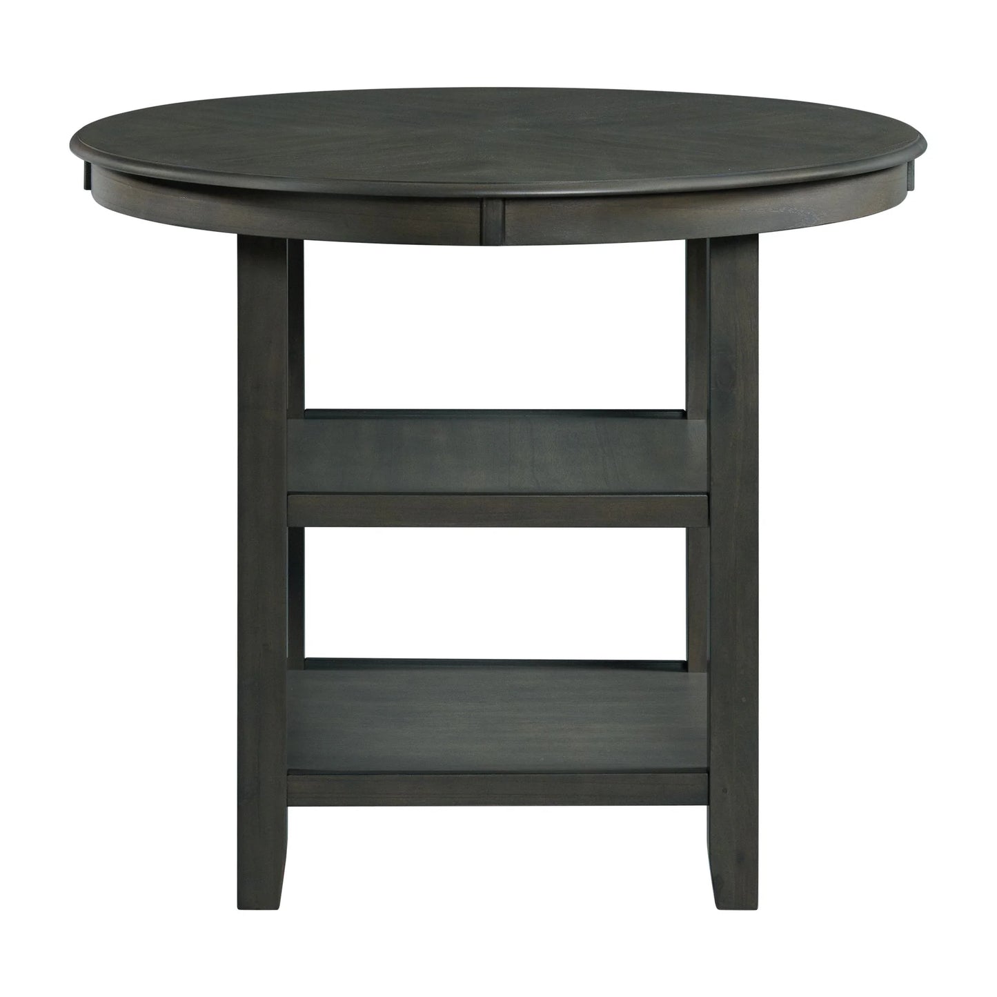 Amherst - Counter Table With Wood Leg - Gray Finish