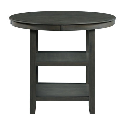 Amherst - Counter Table With Wood Leg - Gray Finish