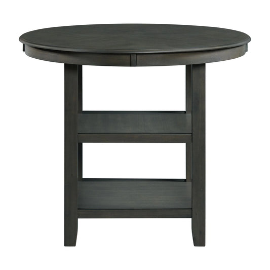 Amherst - Counter Table With Wood Leg - Gray Finish