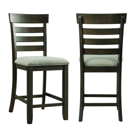Colorado - Counter Side Chair With Cushion Seat (Set of 2) - Charcoal