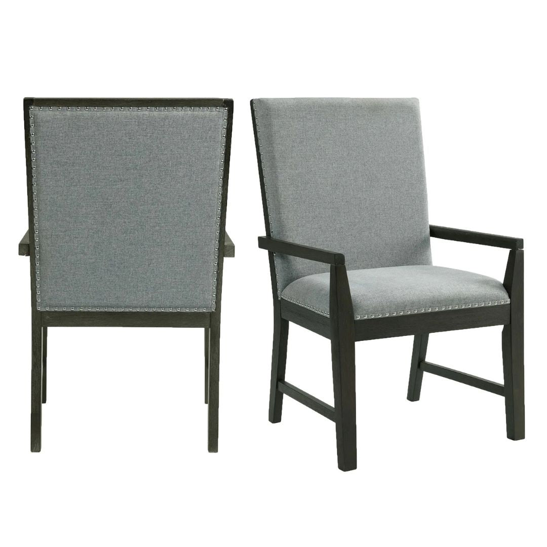 Donovan - Standard Height Arm Chair (Set of 2) - Gray