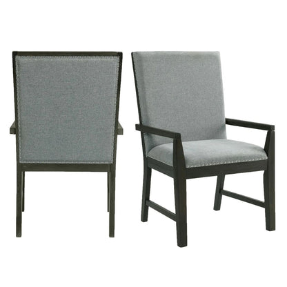 Donovan - Standard Height Arm Chair (Set of 2) - Gray