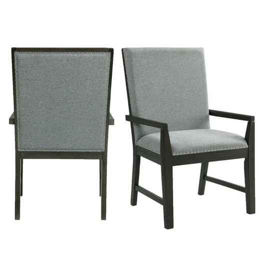 Donovan - Standard Height Arm Chair (Set of 2) - Gray
