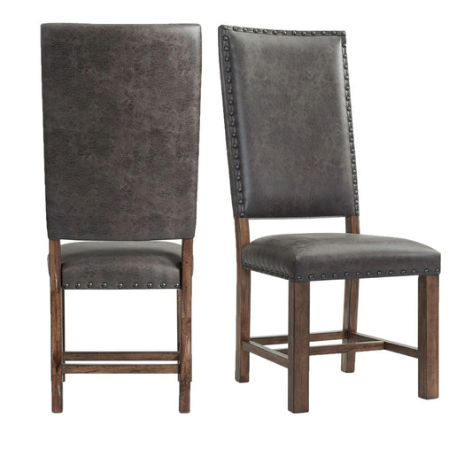 Gramercy - Tall Back Side Chair (Set of 2) - Chocolate