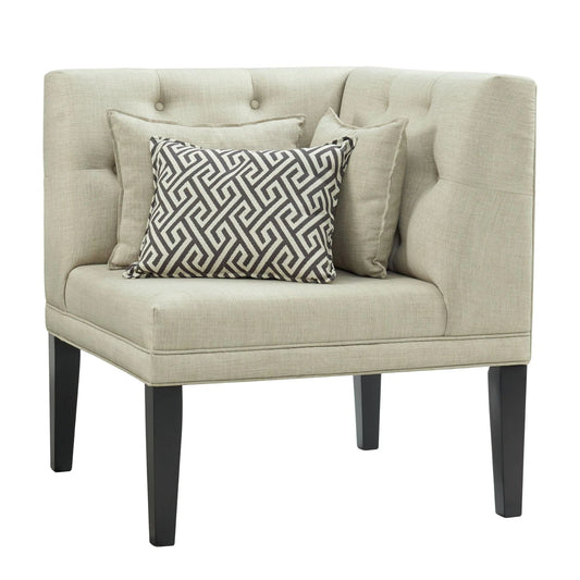 Maddox - Corner With Three Pillows - Beige