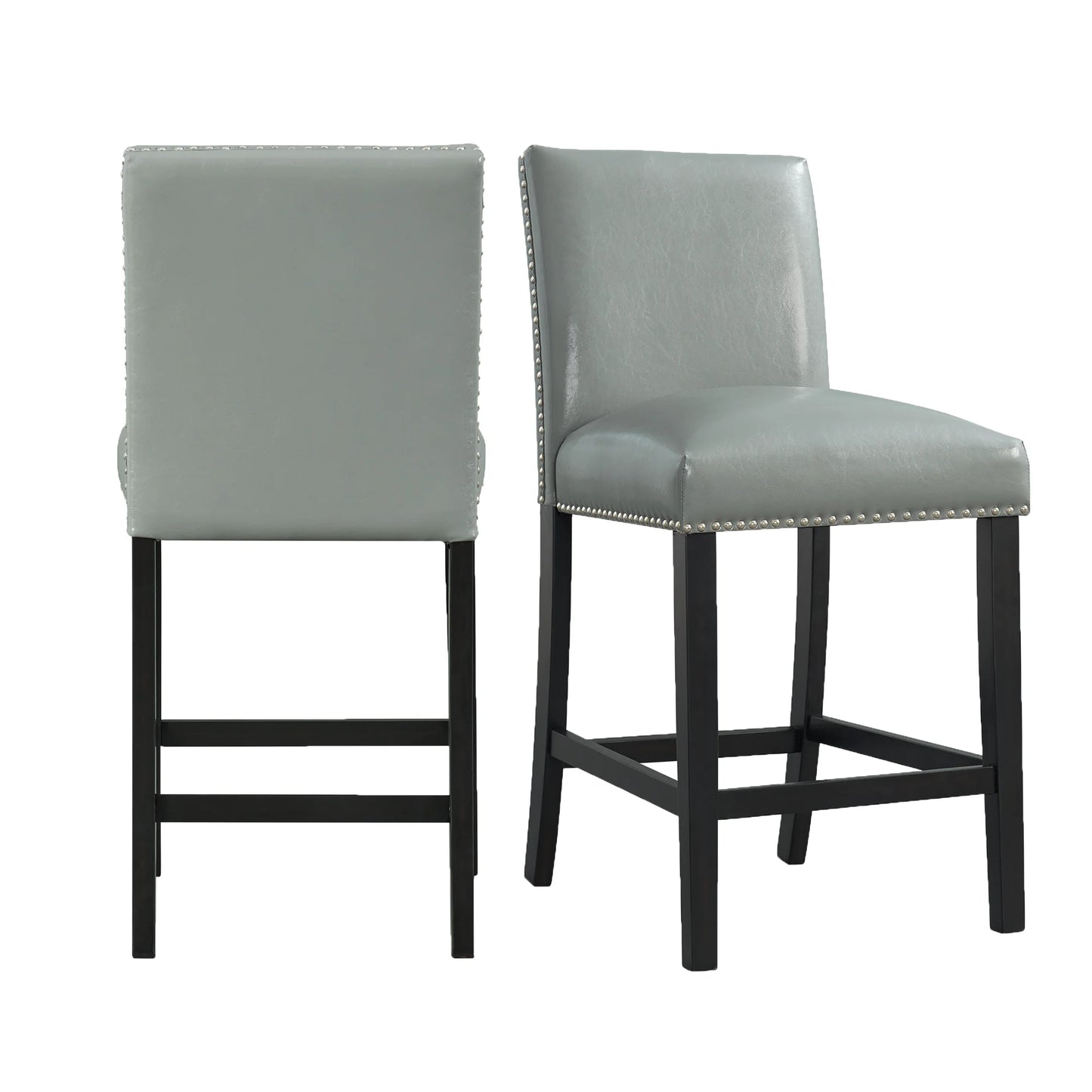 Meridian - Counter Side Chair (Set of 2) - Gray