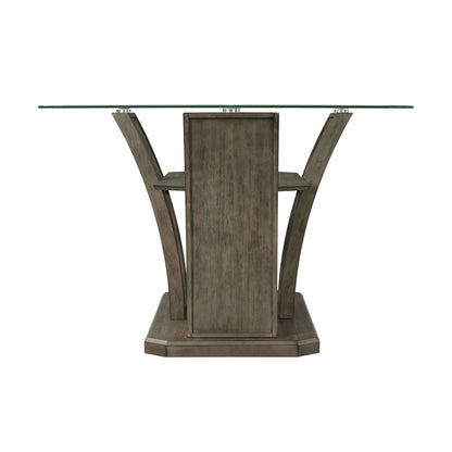 Dapper - Gray Rectangular Counter Table - Gray Finish