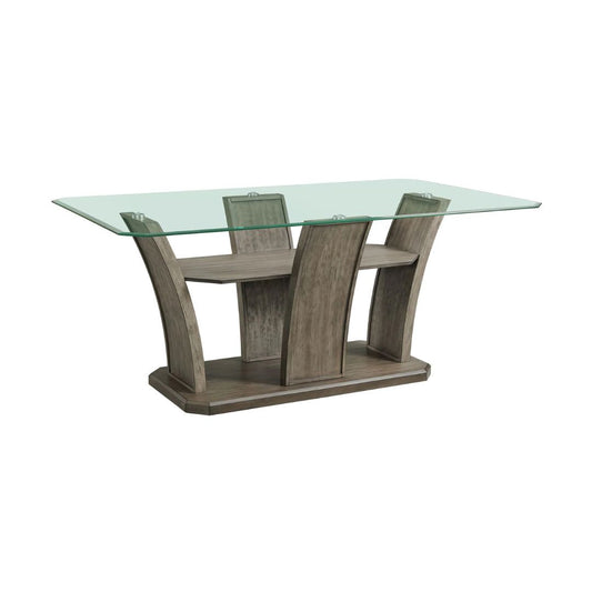 Dapper - Gray Rectangular Counter Table - Gray Finish