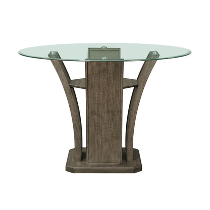 Dapper - Round Counter Table - Gray Finish