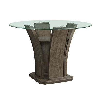 Dapper - Round Counter Table - Gray Finish