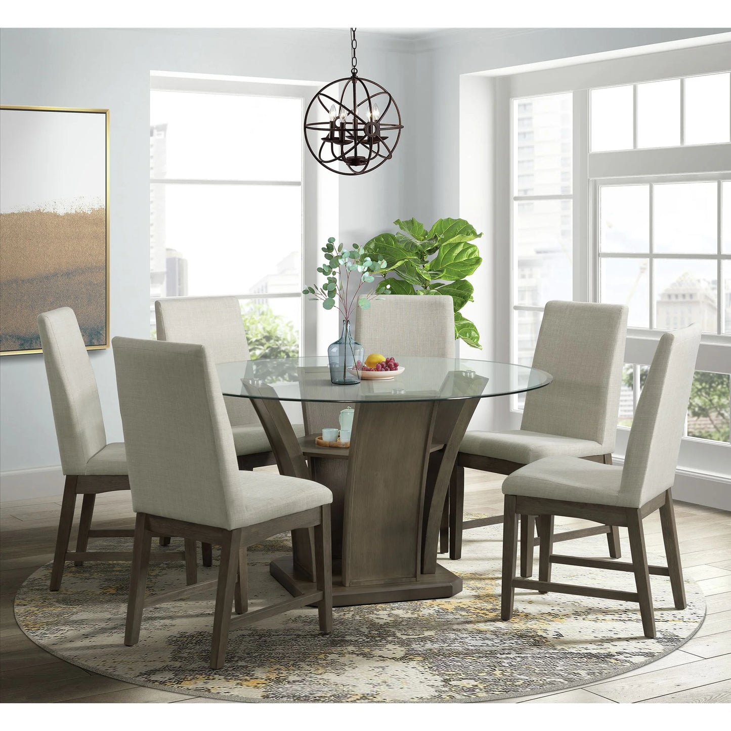 Dapper - Round Dining Table - Gray Finish