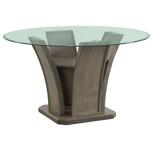 Dapper - Round Dining Table - Gray Finish