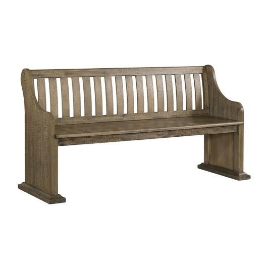 Stone - Pew Bench - Dark Gray Finish