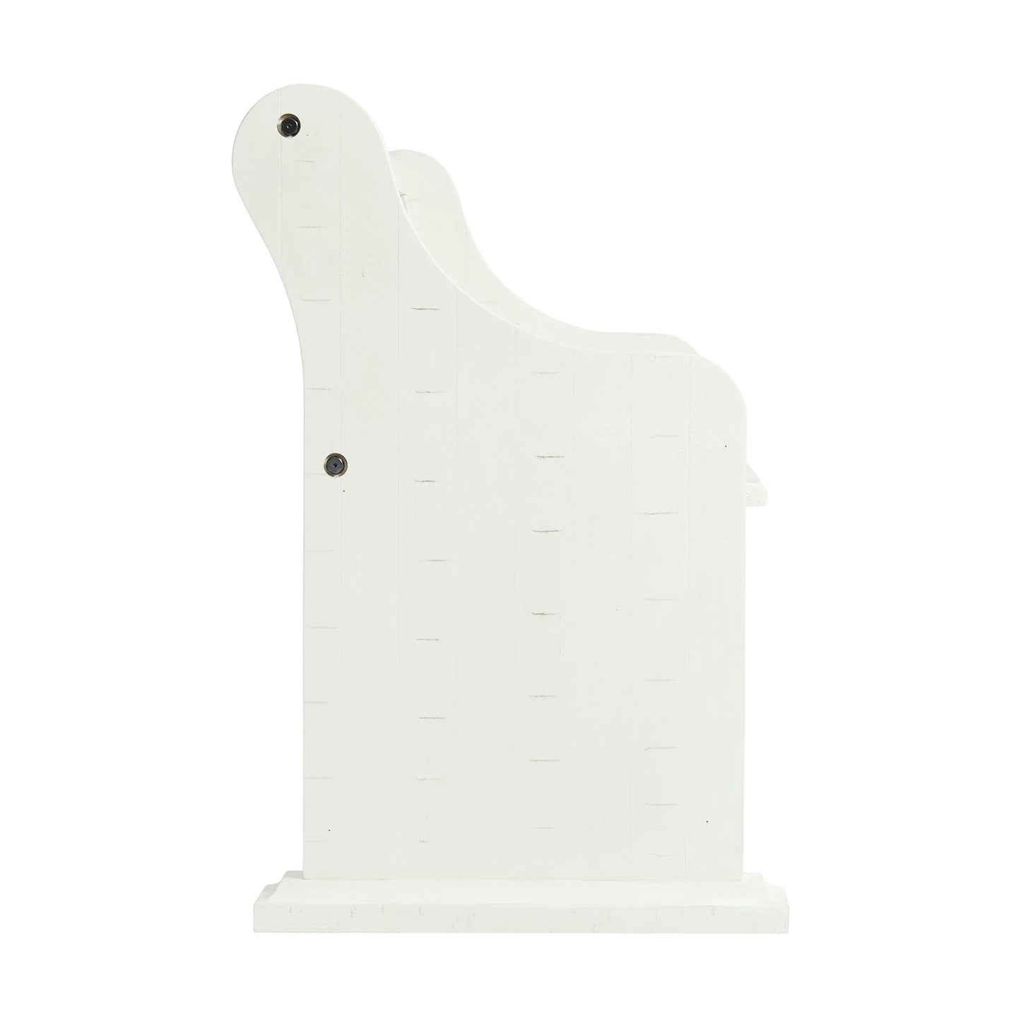 Stone - Pew Bench With Storage - White