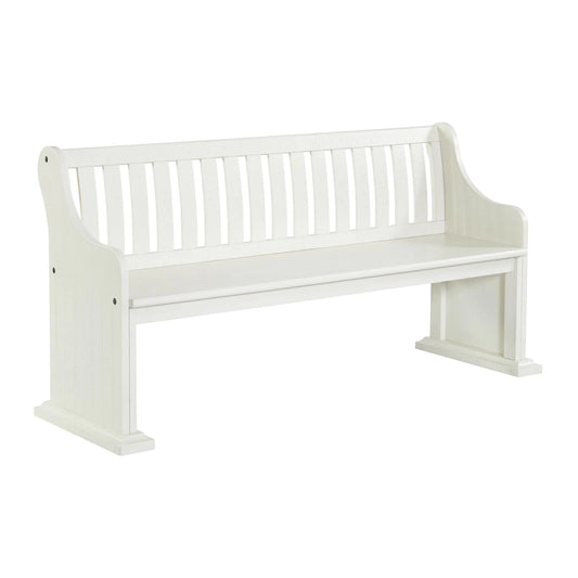 Stone - Pew Bench - White