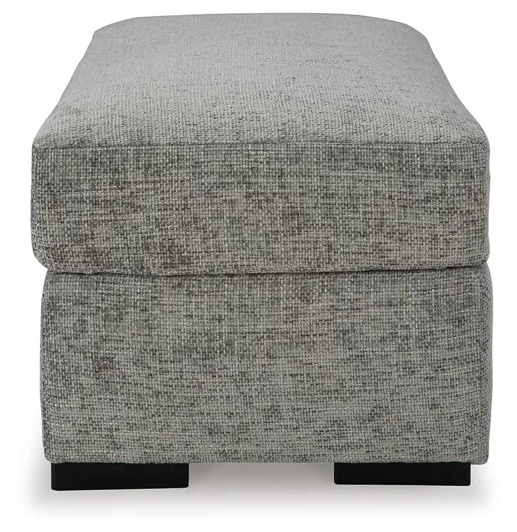 Dunmor - Graphite - 2 Pc. - Chair And A Half, Ottoman 7