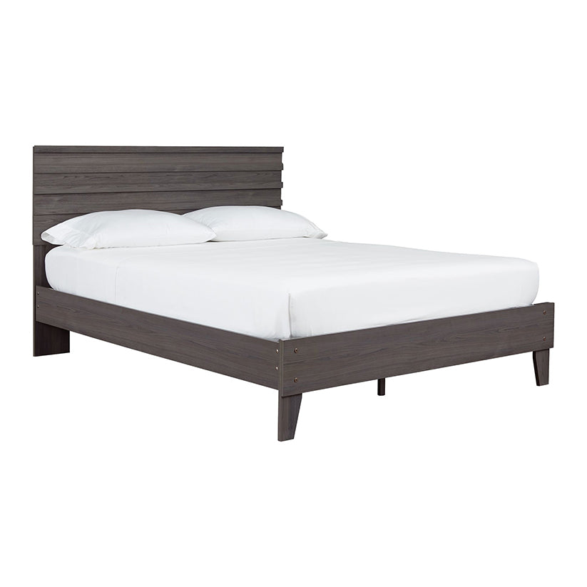 Brymont - Dark Gray - Queen Panel Platform Bed