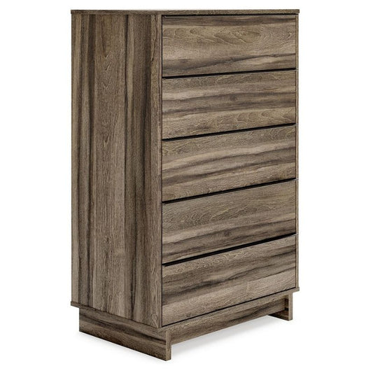 Shallifer - Brown - Five Drawer Chest